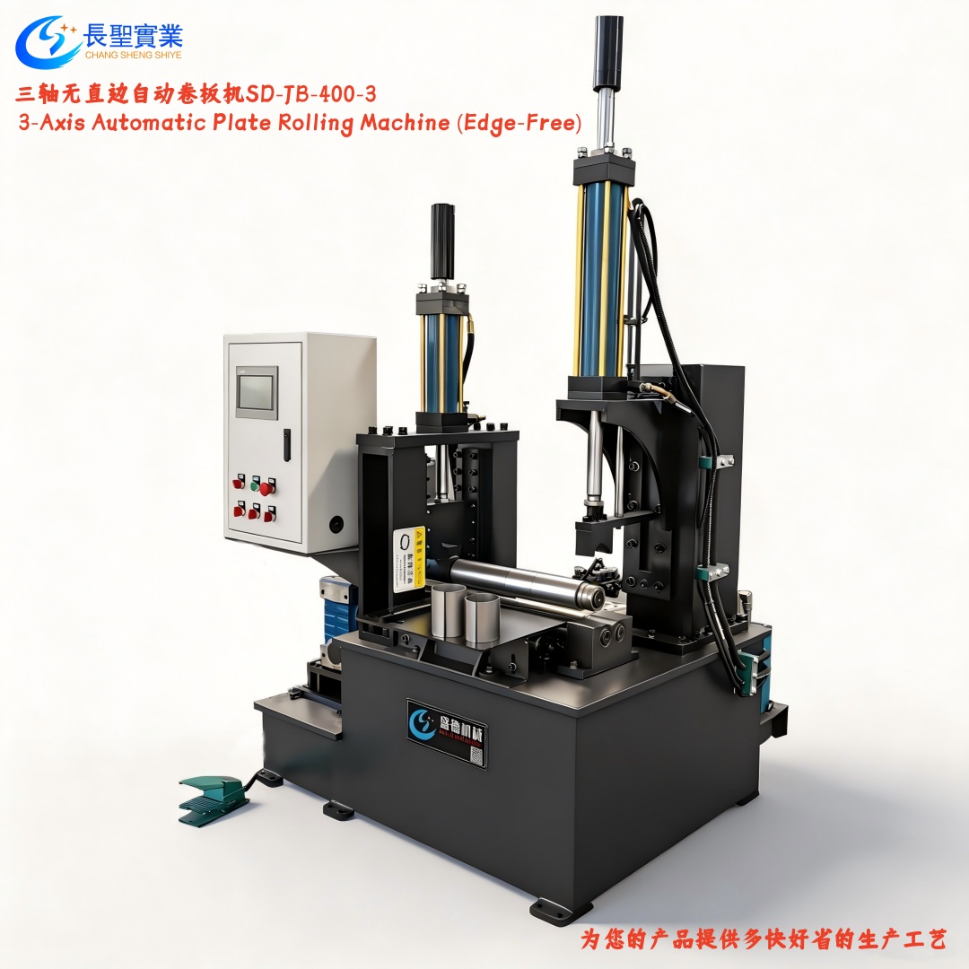 Three-Roll Plate Bending Machine Without Straight Sections